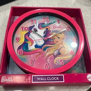 Barbie wall clock